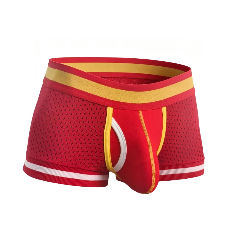 Mesh Sport Boxer - กางเกงบ็อกเซอร์ชายแบบตาข่าย ทรง U Convex ระบายอากาศได้ดี น้ำหนักเบา