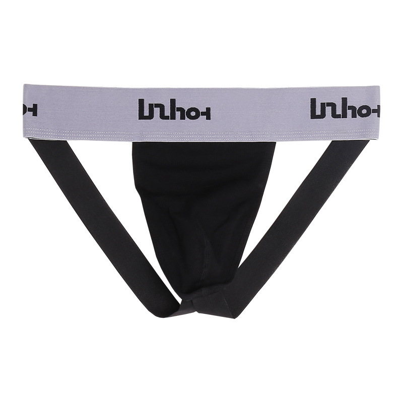 Jockstrap Athletic - กางเกงในชายแบบจ็อคสแตรป ผ้าคอตตอนริบบ์ ทรงโลว์ไรส์ เซ็กซี่ ระบายอากาศได้ดี เหมาะสำหรับการออกกำลังกายแบบสควอท