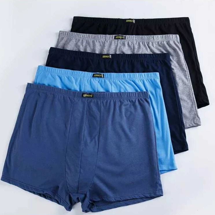 Boxer Shorts Modal - ผ้าฝ้ายผู้ชายกางเกงบุรุษนักมวยหลวม Big PLUS ขนาดกางเกงขาสั้นสําหรับบุรุษกางเกงชาย Breathable ชุดชั้นใน