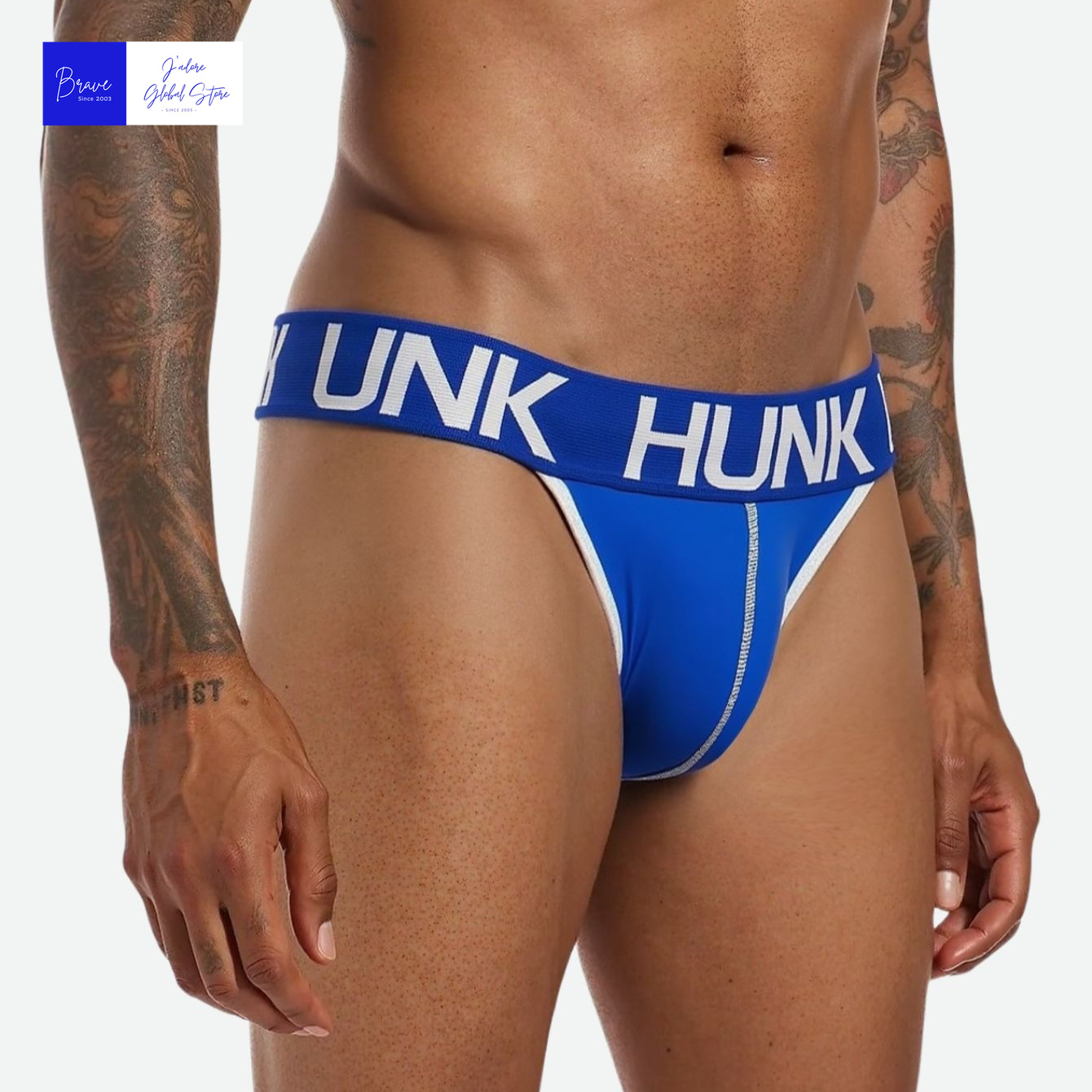 Jockstrap Athletic - กางเกงในชายแบบ High Cut เซ็กซี่ ผ้าไหมน้ำแข็ง เอวต่ำ