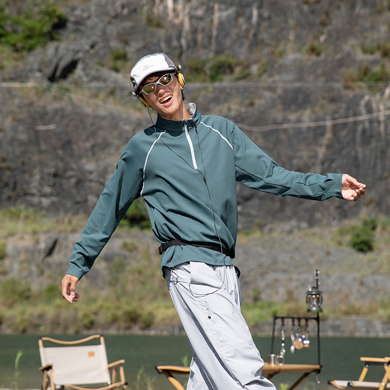 Base Layer Top - เสื้อยืดแขนยาวแห้งเร็วแบบยูนิเซ็กส์ – เนื้อผ้าบางเบา ระบายอากาศได้ดี เหมาะสำหรับการวิ่ง เดินป่า