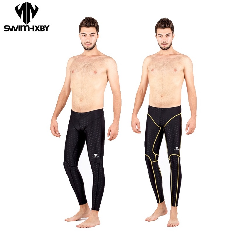 Long Leg Trunk Men - Sharkskin ว่ายน้ํา Jammer คลอรีนทน Racing การฝึกอบรมชุดว่ายน้ําขากางเกงว่ายน้ํา