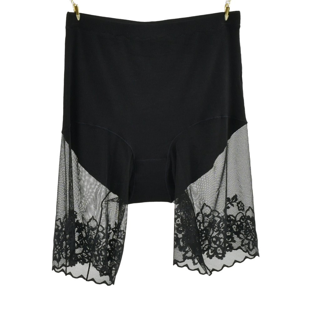 Boxer Shorts Modal - ผู้หญิงสูงเอวกางเกงขาสั้น SHEER Lace Anti-Chafing Boxer PLUS