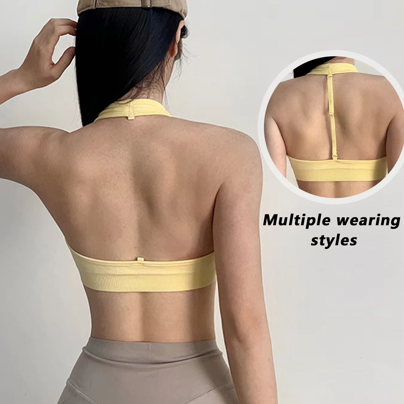 Suspender Tank Top - เสื้อชั้นในกีฬาแบบสายรัดปรับได้สำหรับผู้หญิง - แห้งเร็ว ระบายอากาศได้ดี กันกระแทก เหมาะสำหรับออกกำลังกาย