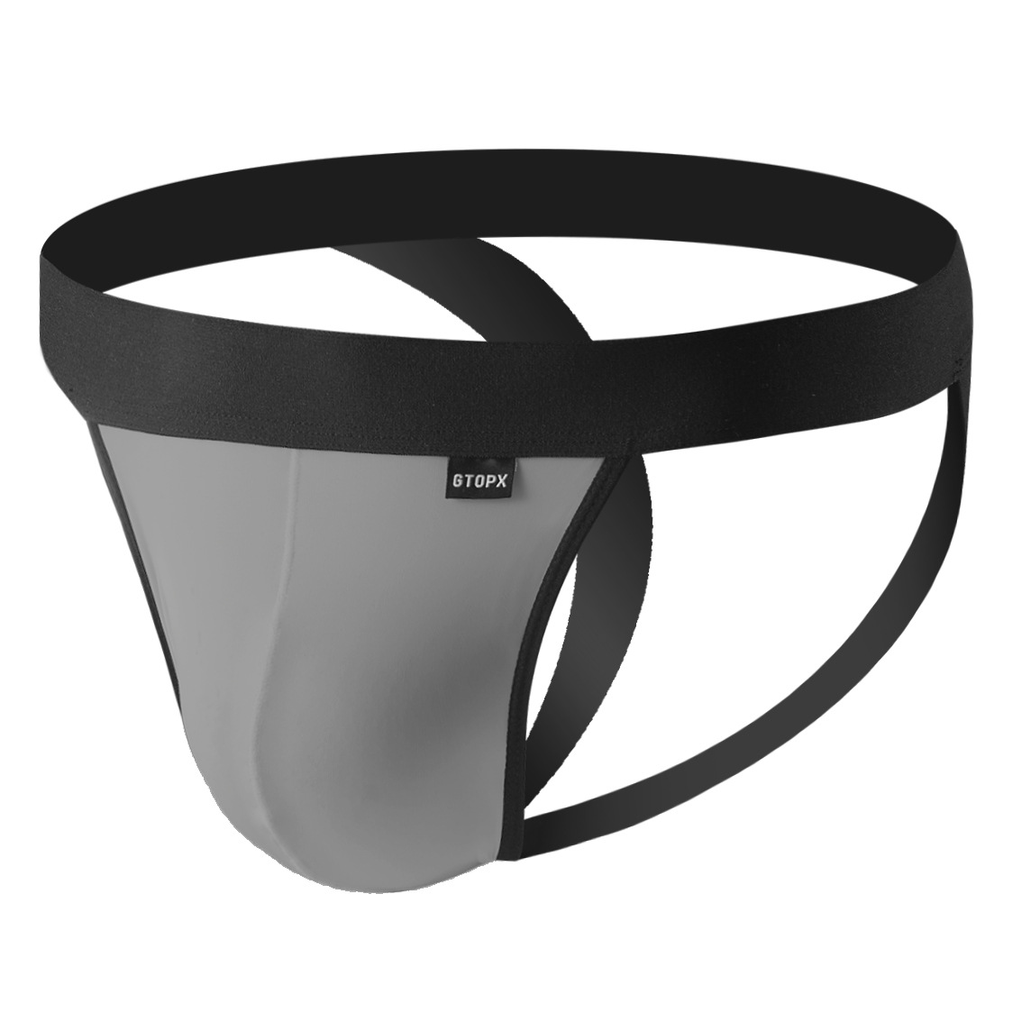 Jockstrap Athletic - กางเกงในชายแบบจ็อคสแตรปผ้าไอซ์ซิลค์ เอวสองชั้น ทรงสปอร์ต สำหรับเกย์ แนวอีโรติก เอวต่ำ