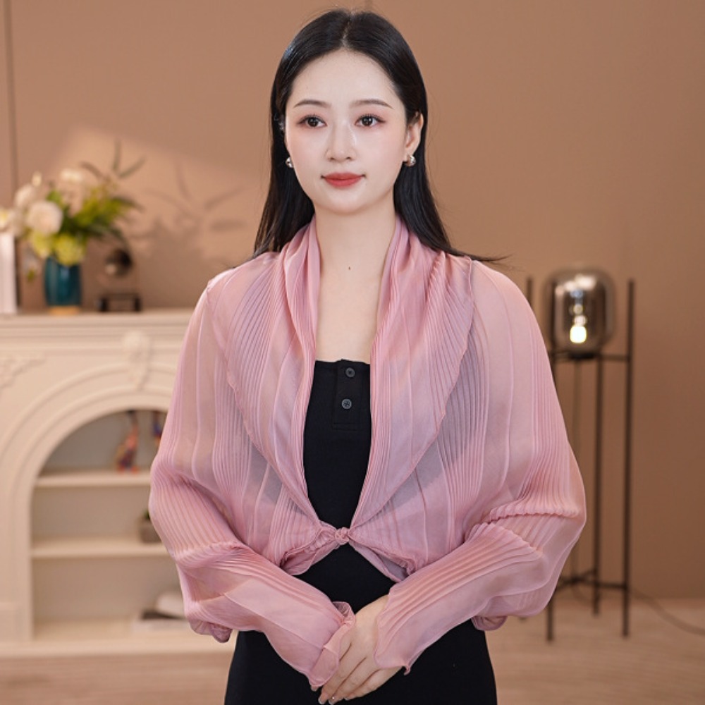 Thermal Long John - เสื้อคลุมกันแดดสีทึบ คอกลม ผ้าบาง ป้องกันแสงแดด แขนยาว วัสดุโพลีเอสเตอร์