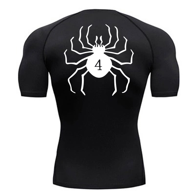 Base Layer Top - Spider พิมพ์เสื้อสําหรับชายกีฬา Quick Dry เสื้อยืด Tops