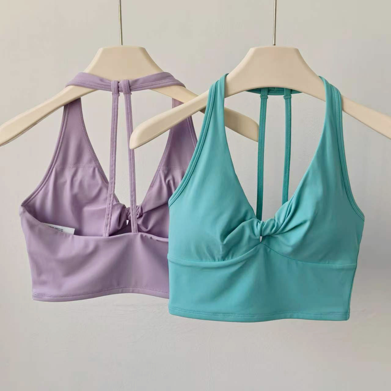 Suspender Tank Top - เสื้อชั้นในกีฬาแบบยาวสำหรับผู้หญิง สายรัดไขว้หลัง เปิดหลัง เหมาะสำหรับออกกำลังกาย ฟิตเนส วิ่ง