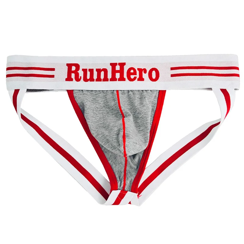 Jockstrap Athletic - กางเกงในชายสไตล์ยุโรป ผ้าฝ้าย ทรงจ็อคสแตรป เอวต่ำ ทรง U