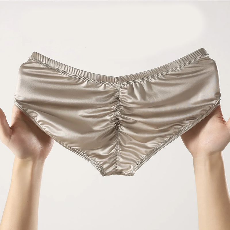 Boxer Shorts Modal - กางเกงในชายแบบสั้น 4 ชิ้น ผ้าซาตินเงา เอวต่ำ เซ็กซี่
