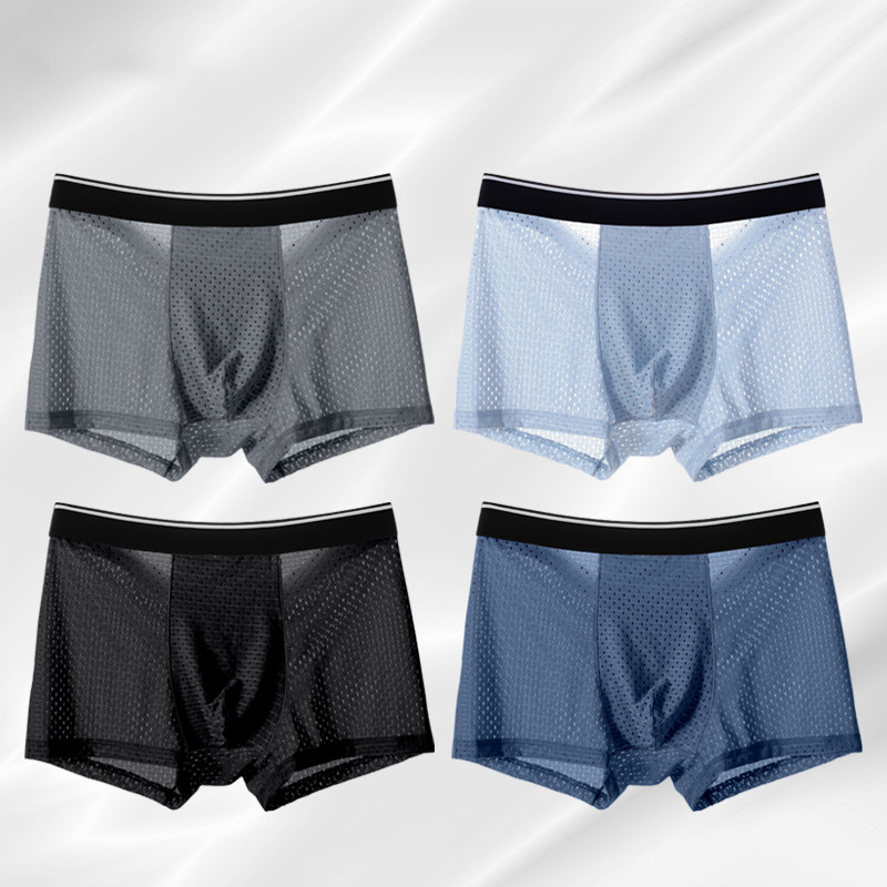 8 ชิ้น/ล็อตกางเกงในชายผ้าไหมน้ - Multi Pack Underwear บทวิจารณ์และราคา