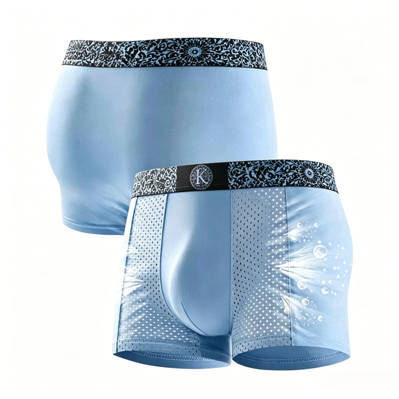 กางเกงบ็อกเซอร์ชายผ้าไอซ์ซิลค์ - Mesh Sport Boxer บทวิจารณ์และราคา
