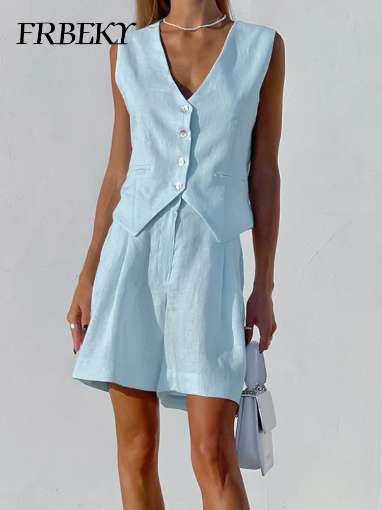 เสื้อกั๊กฝ้ายลินินใหม่ชุดเสื้อ - Sleeveless Undershirt บทวิจารณ์และราคา