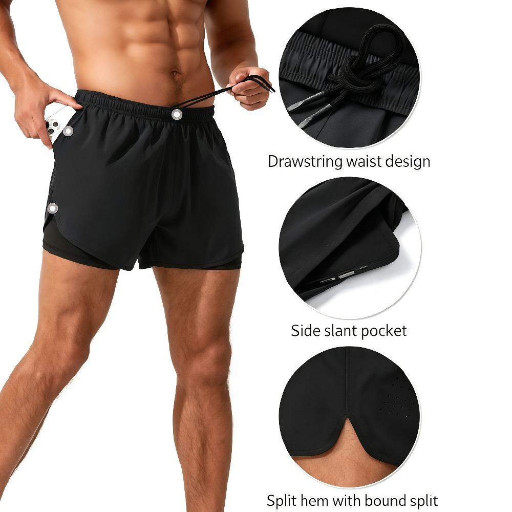 1 ชิ้น กางเกงวิ่งออกกำลังกายสำ - Compression Shorts Athletes บทวิจารณ์และราคา