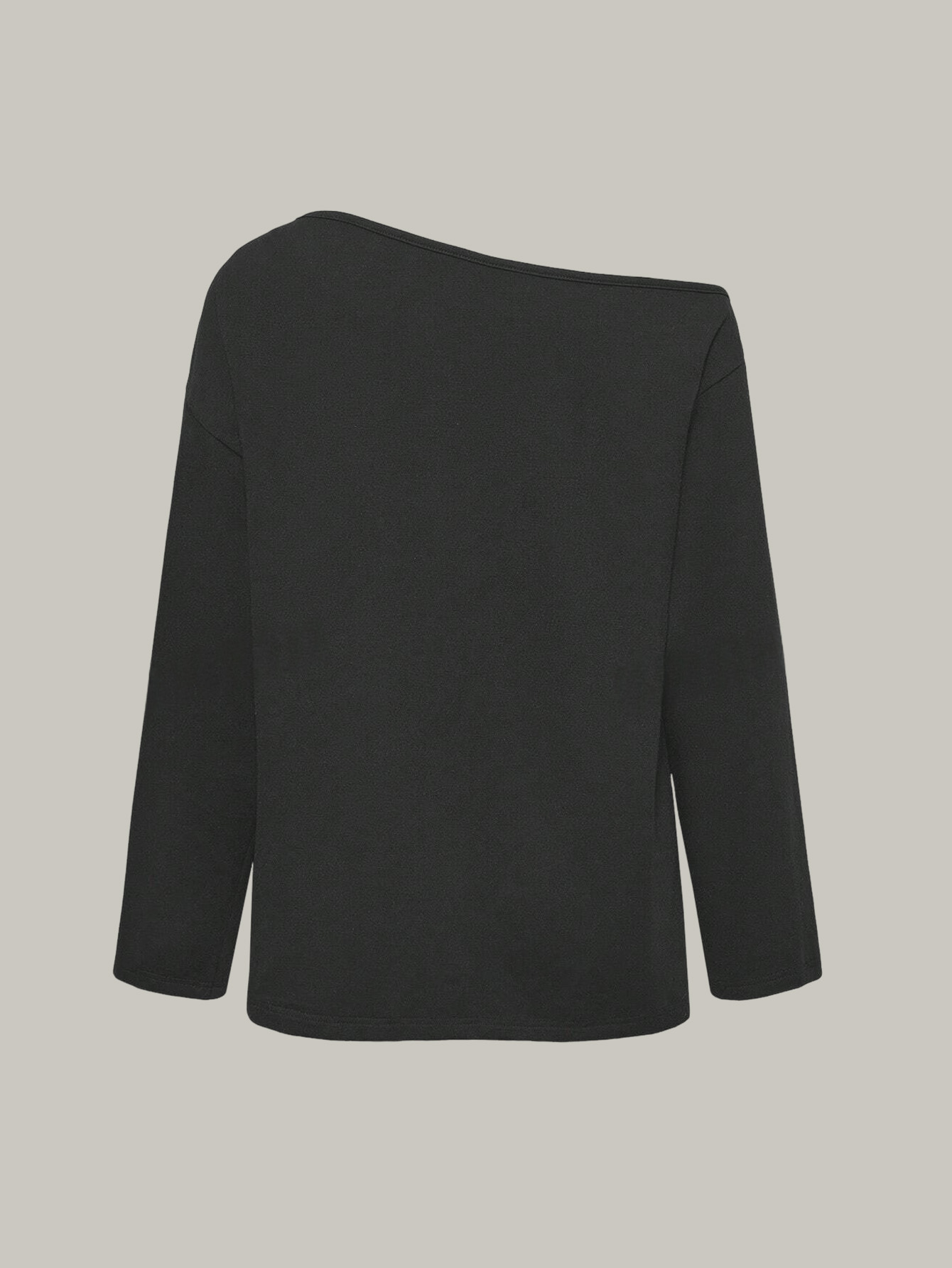 เสื้อแขนยาวทรงหลวมสีพื้น ไหล่ล - Base Layer Top บทวิจารณ์และราคา