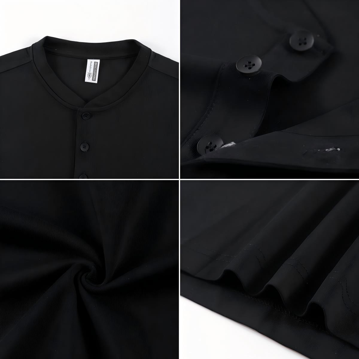 เสื้อเชิ้ตเฮนลีย์ผ้าฝ้ายเนื้อแ - Undershirt Crew Neck บทวิจารณ์และราคา