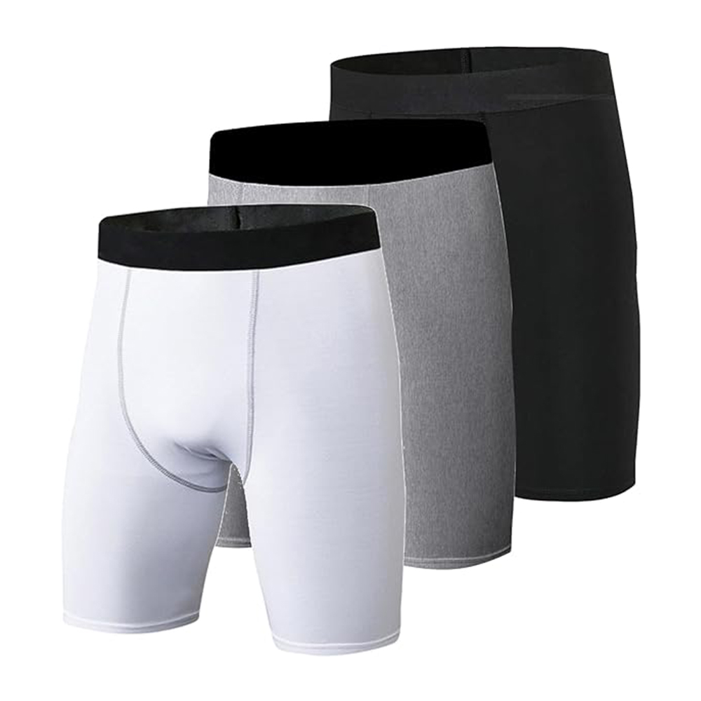 กางเกงขาสั้นอัด3แพ็กสำหรับผู้ช - Compression Shorts Athletes บทวิจารณ์และราคา
