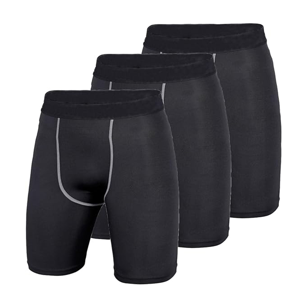 กางเกงขาสั้นอัด3แพ็กสำหรับผู้ช - Compression Shorts Athletes บทวิจารณ์และราคา
