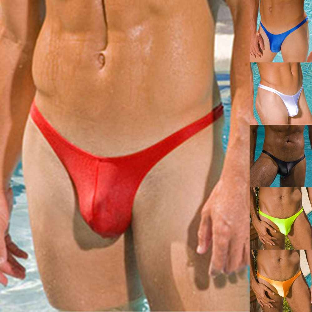 แฟชั่นผู้ชายเซ็กซี่ชุดว่ายน้ํา - Pouch Boxer Pouch บทวิจารณ์และราคา