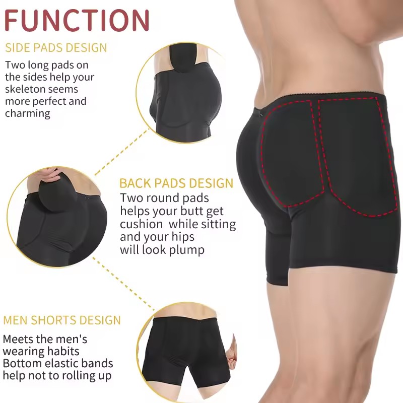 ผู้ชายเบาะสะโพก Enhancer Booty - Boxer Brief Pack Cotton บทวิจารณ์และราคา