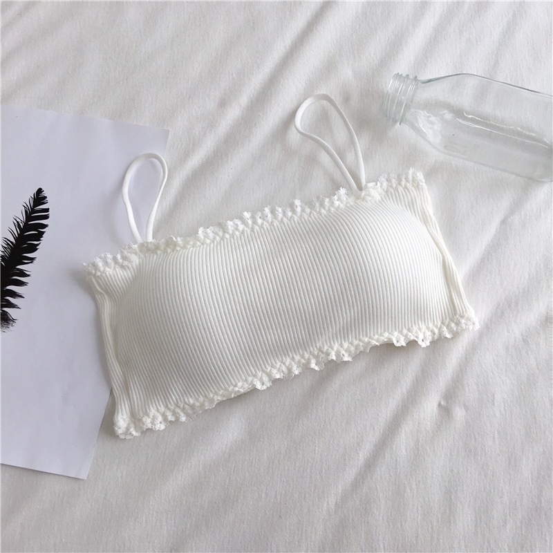 ผ้าฝ้ายผู้หญิง Bra หญิง Tube T - Suspender Tank Top บทวิจารณ์และราคา