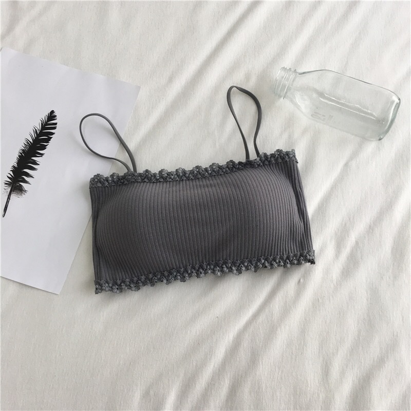 ผ้าฝ้ายผู้หญิง Bra หญิง Tube T - Suspender Tank Top บทวิจารณ์และราคา