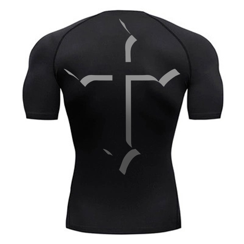 เสื้อรัดรูปพิมพ์ลายกากบาทสำหรั - Base Layer Top บทวิจารณ์และราคา