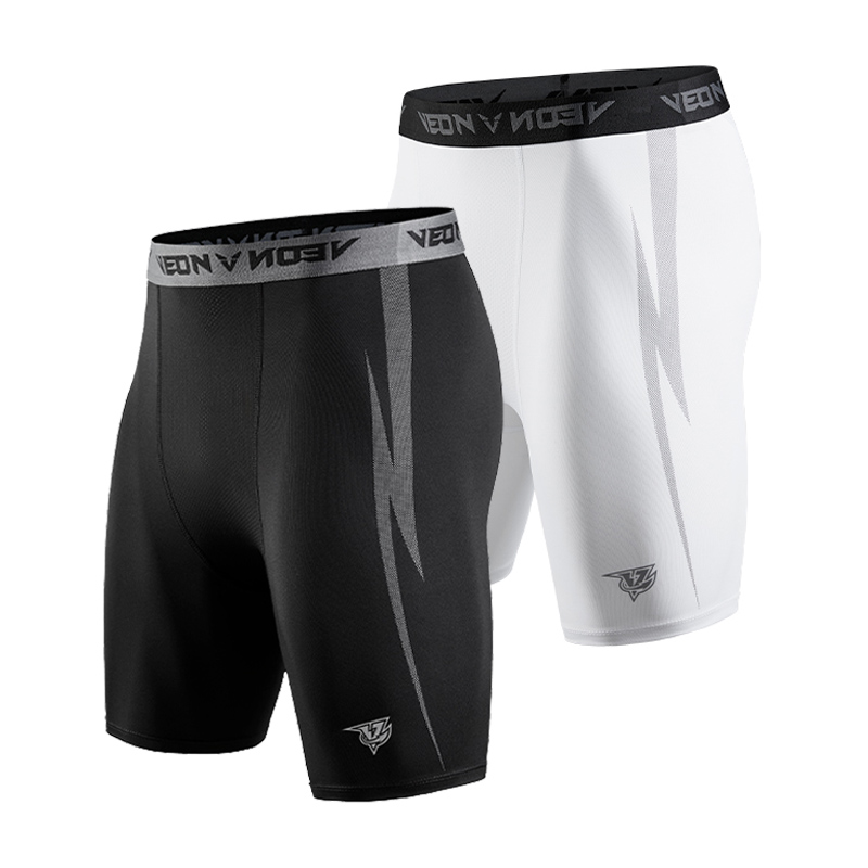 กางเกงรัดรูปสีดำสำหรับผู้ชายกา - Compression Shorts Athletes บทวิจารณ์และราคา