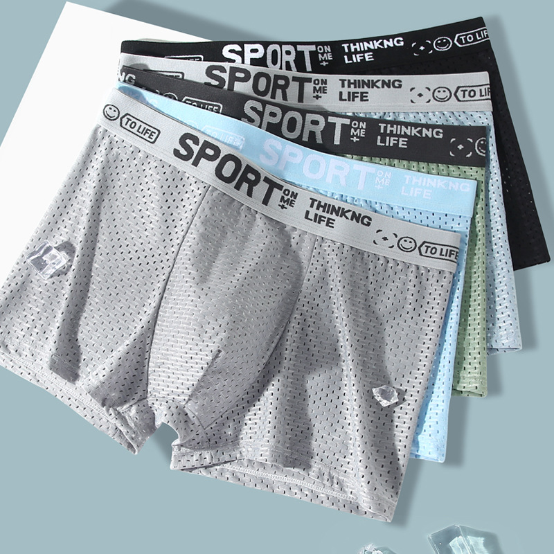 ชุดบ็อกเซอร์ชายผ้าไอซ์ซิลค์ตาข - Mesh Sport Boxer บทวิจารณ์และราคา