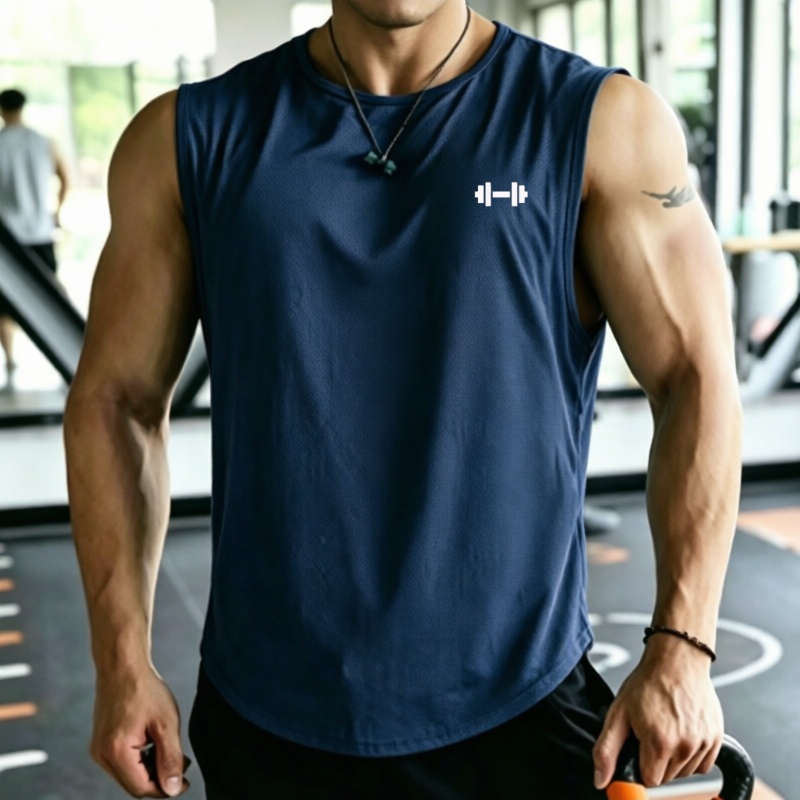 เสื้อกล้ามตาข่ายแห้งเร็วพิมพ์ล - Undershirt Crew Neck บทวิจารณ์และราคา