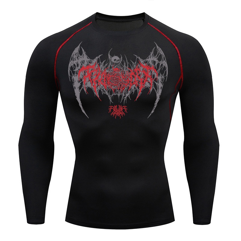 เสื้อคอมเพรสชั่นแขนยาวลายปีกหั - Base Layer Top บทวิจารณ์และราคา