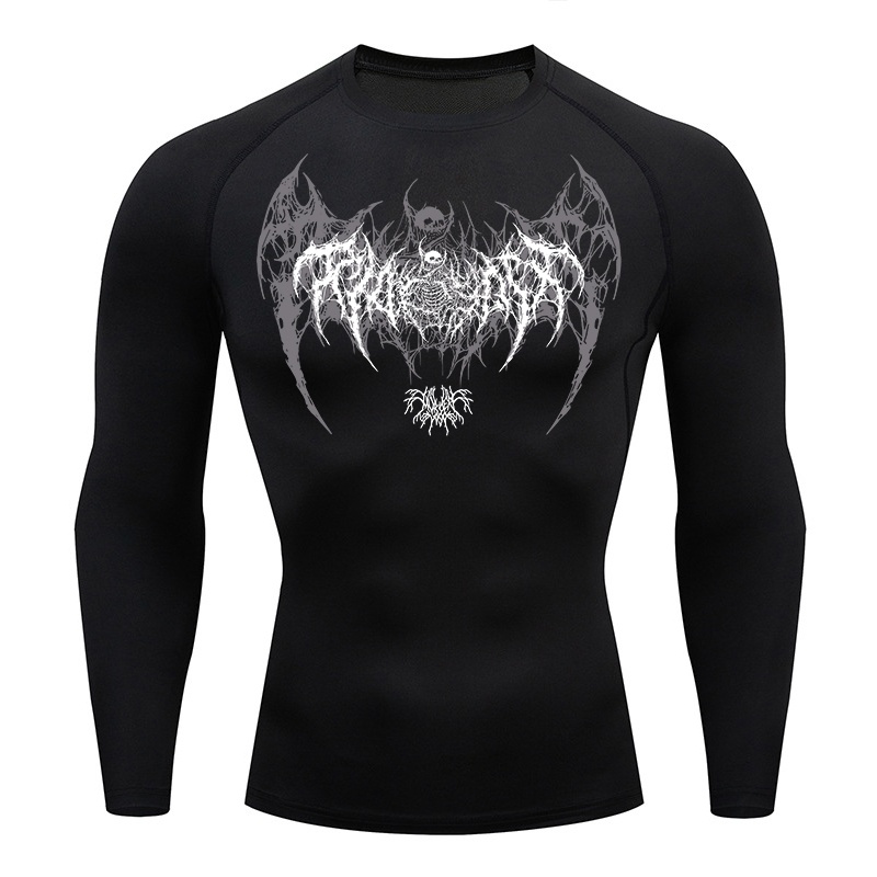 เสื้อคอมเพรสชั่นแขนยาวลายปีกหั - Base Layer Top บทวิจารณ์และราคา
