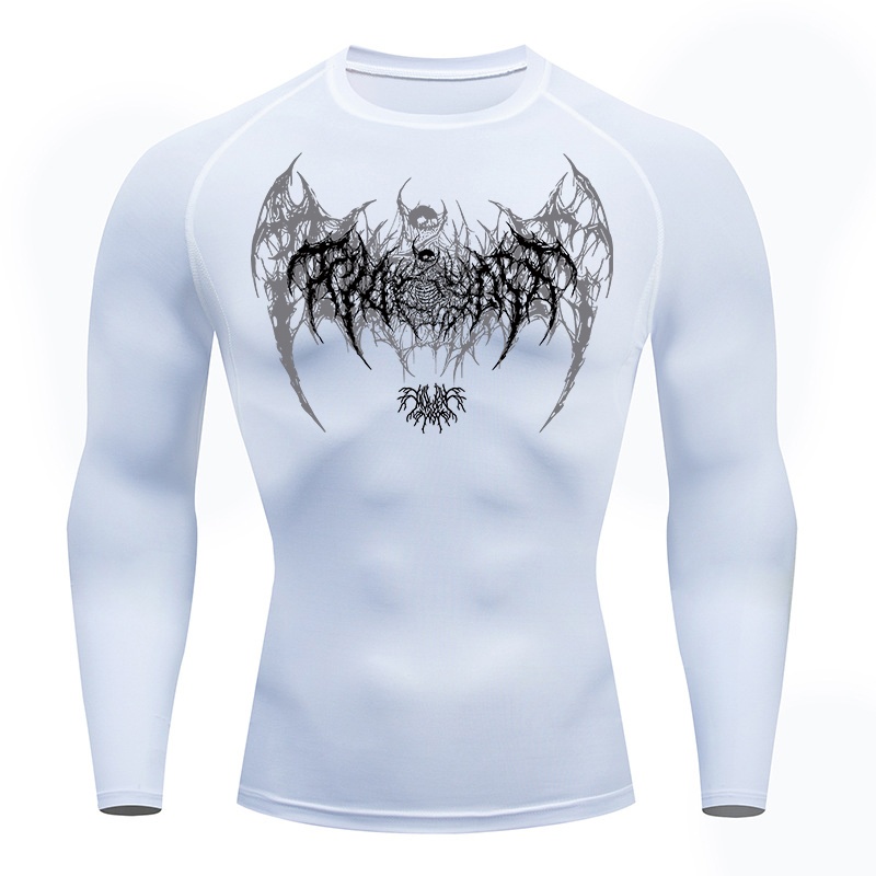 เสื้อคอมเพรสชั่นแขนยาวลายปีกหั - Base Layer Top บทวิจารณ์และราคา