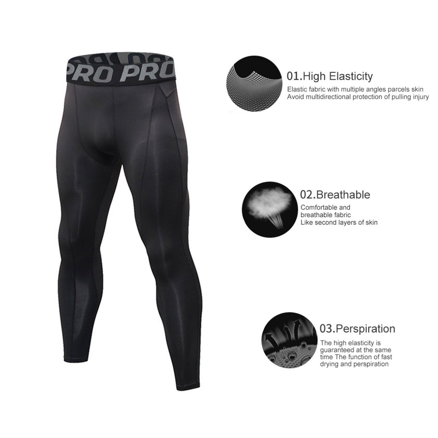 ชุดรัดรูปสำหรับผู้ชายเสื้อเชิ้ - Compression Long Pant บทวิจารณ์และราคา