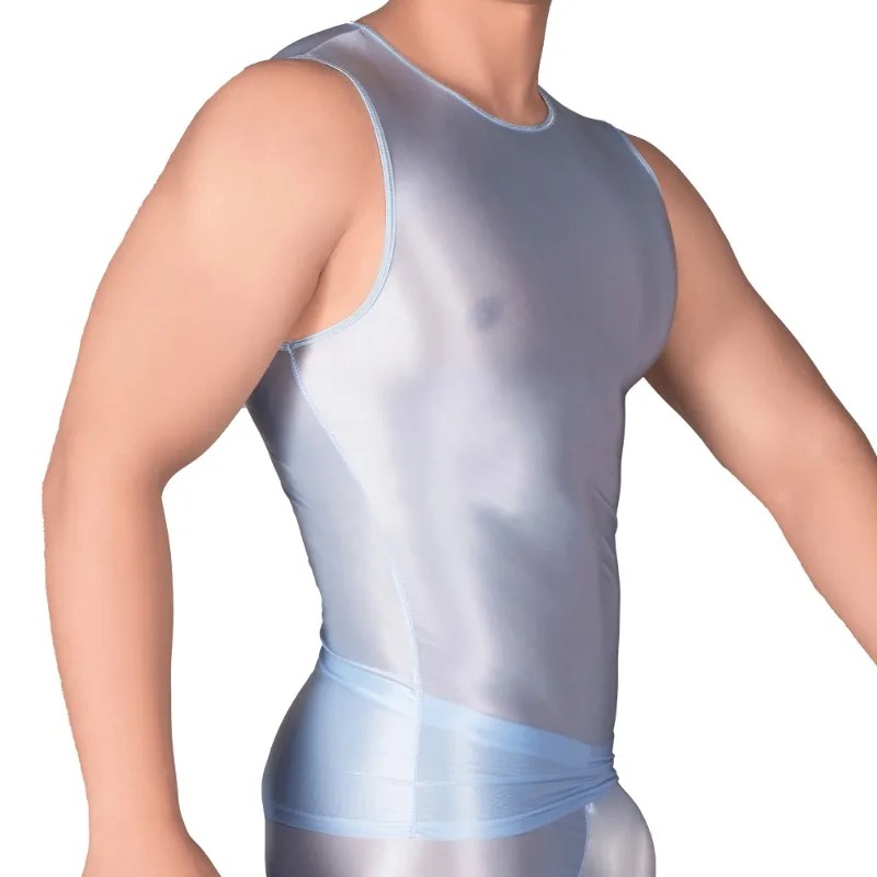 เสื้อยืดแขนกุดผู้ชายสีพื้น ทรง - Sleeveless Undershirt บทวิจารณ์และราคา