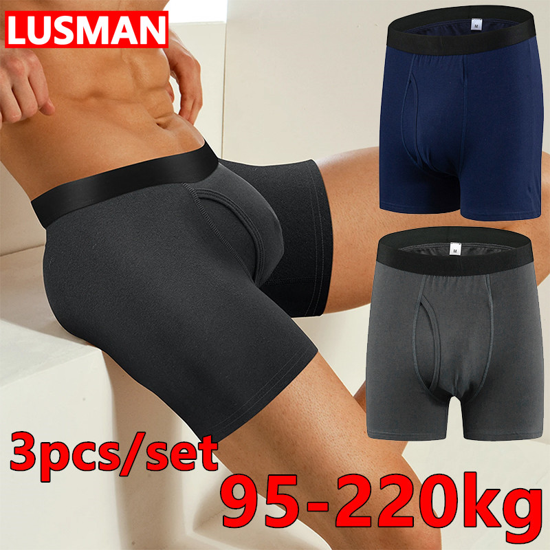 กางเกงในผ้าคอตตอน3ชิ้นสำหรับผู - Boxer Brief Pack Cotton บทวิจารณ์และราคา