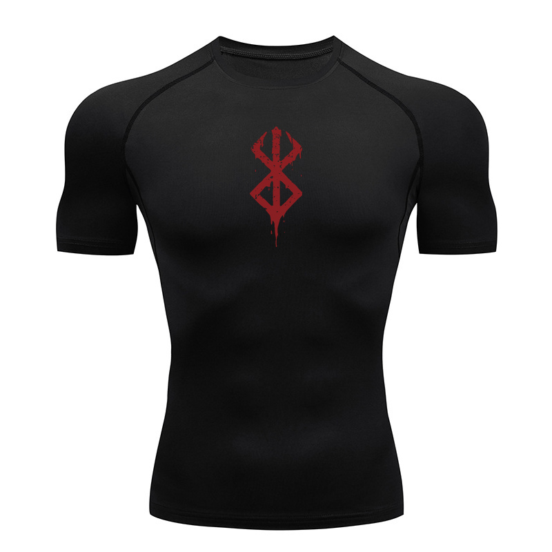 เสื้อยืดคอมเพรสชั่นพิมพ์ลายสำห - Base Layer Top บทวิจารณ์และราคา