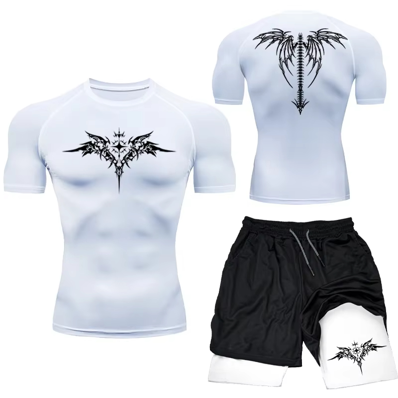 ผู้ชายใหม่ MMA การบีบอัดกีฬาชุ - Compression Shorts Athletes บทวิจารณ์และราคา