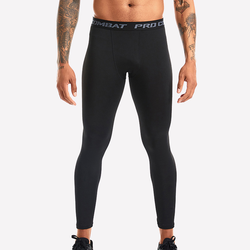 1 ชิ้นผู้ชายกางเกงรัดรูปสีทึบ  - Compression Long Pant บทวิจารณ์และราคา