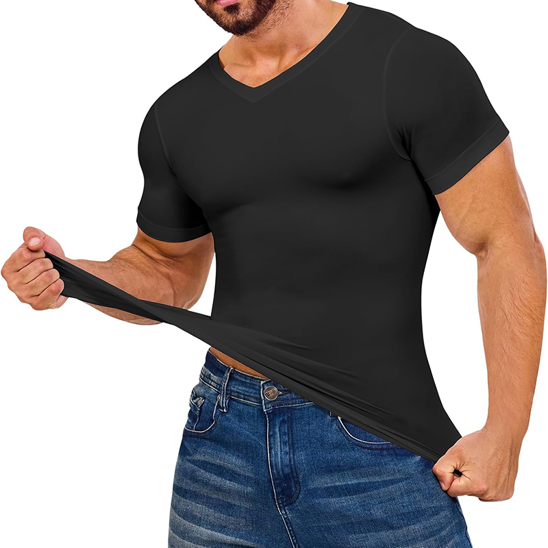 ผู้ชาย V คอเสื้อแขนสั้น Body S - Undershirt Crew Neck บทวิจารณ์และราคา