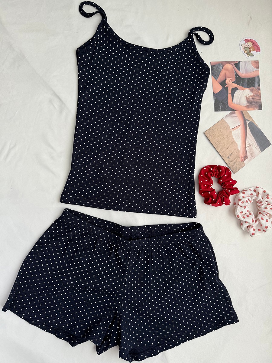 ชุดเซ็ตเสื้อกล้ามครอปแขนกุดลาย - Tank Top Ribbed บทวิจารณ์และราคา