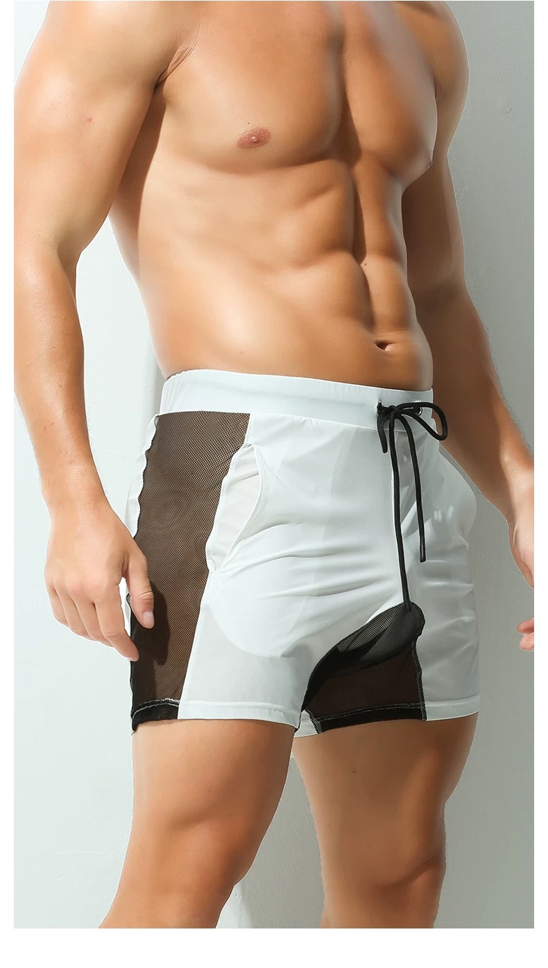 กางเกงชั้นในชายสีเขียวน้ำเงิน  - Mesh Sport Boxer บทวิจารณ์และราคา