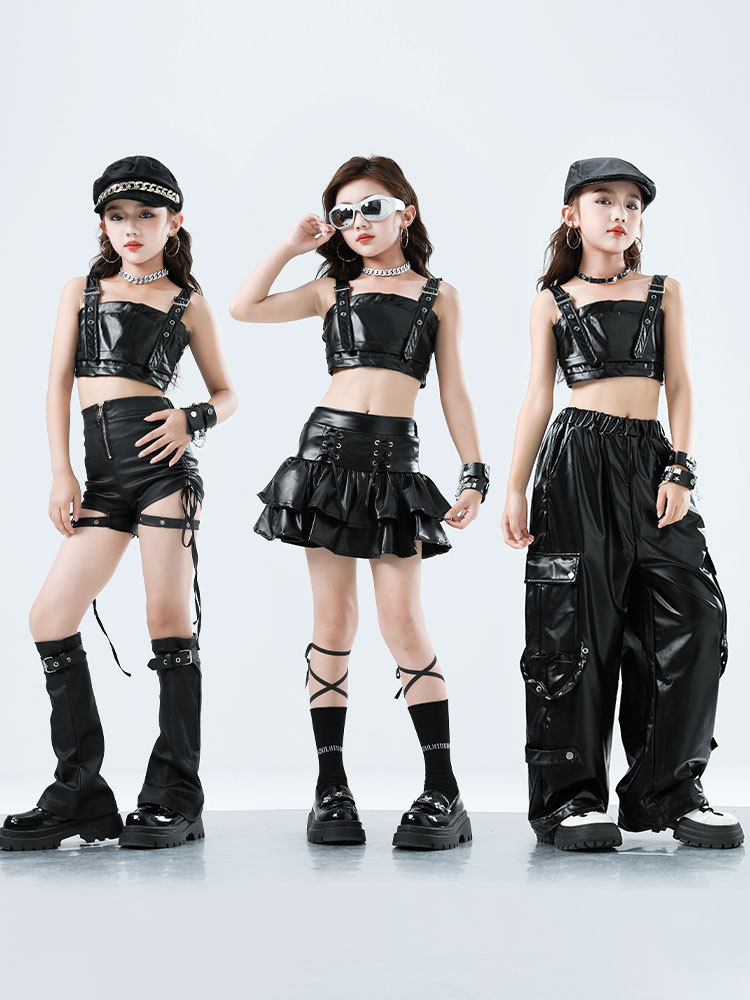 เด็กKpop Hip Hopเสื้อผ้าหนังFa - Suspender Tank Top บทวิจารณ์และราคา