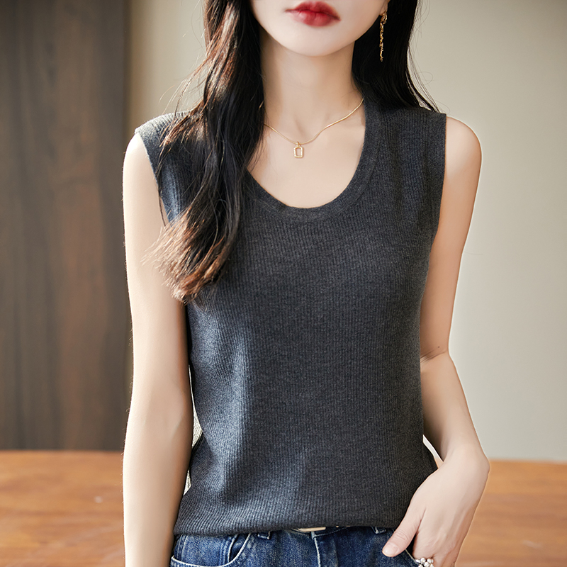WinvyNee เสื้อกล้ามผู้หญิงคอกล - Tank Top Ribbed บทวิจารณ์และราคา